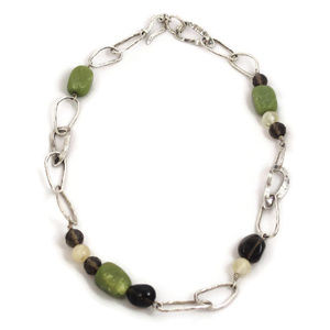 SILPADA Sterling, Jade and Smoky Quartz Necklace